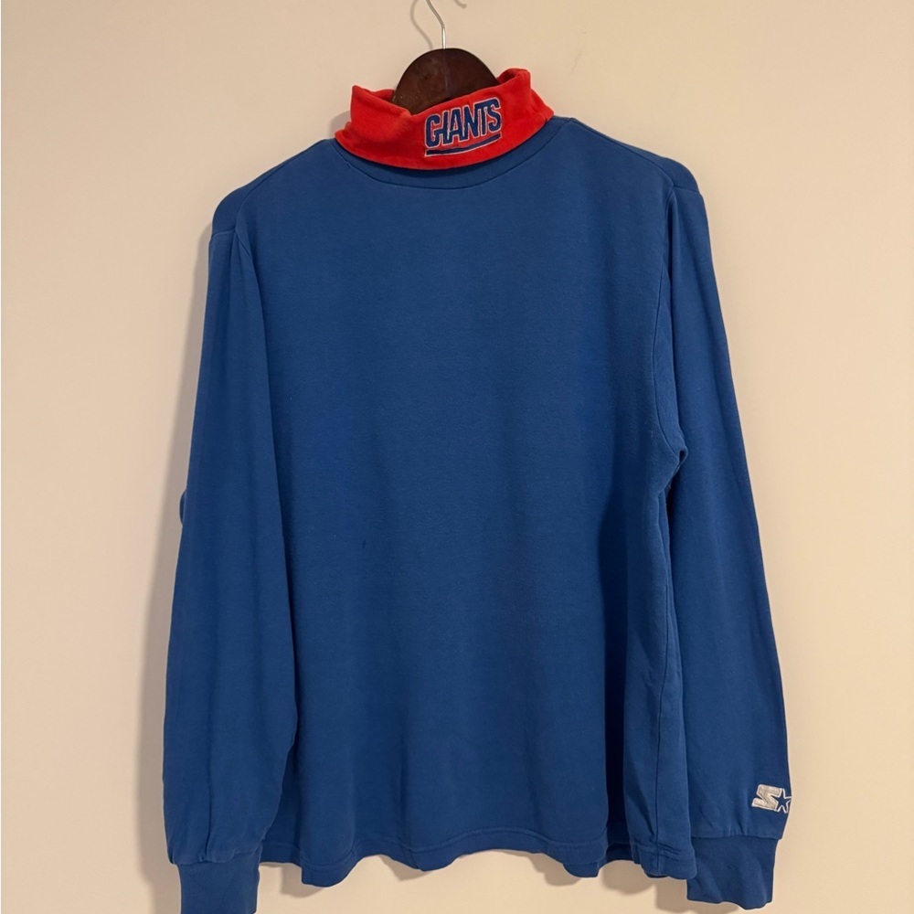 NY Giants Starter Turtle Neck Shirt Youth XL